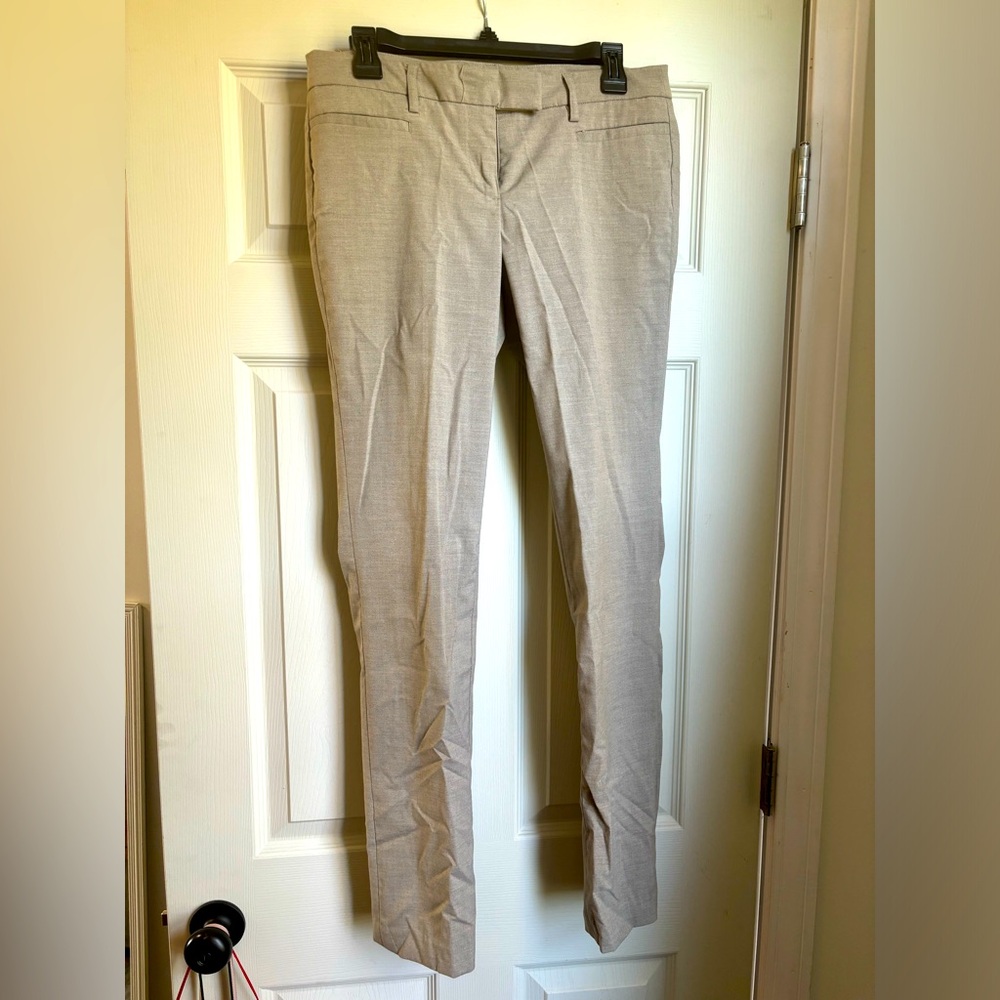 Khaki taper leg pants